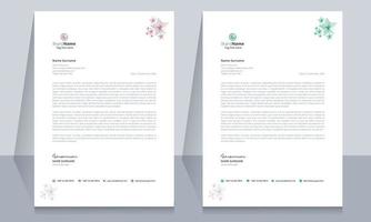 Creative simple and professional letterhead template vector