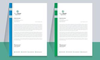 Clean and Corporate Letterhead Template vector