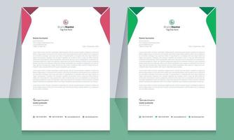 Clean and Corporate Letterhead Template vector