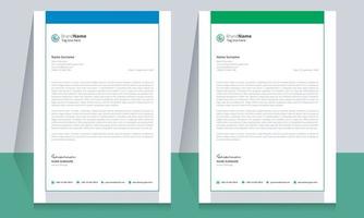 Clean and Corporate Letterhead Template Design vector