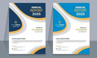 Creative Business Annual Report Template Flyer Design vector