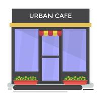 Trendy Urban Cafe vector