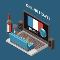 Online Travel Concept vector