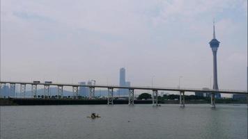 hermoso edificio de arquitectura en la ciudad de macao video