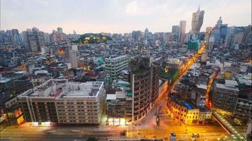 beau bâtiment d'architecture dans la ville de macao video