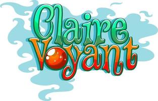 Claire Voyant logo font design vector