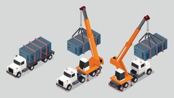 Box Tank Loading Set vector