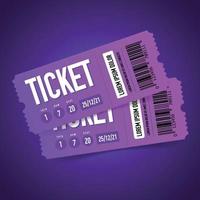 Event Tickets Realistic Composition vector