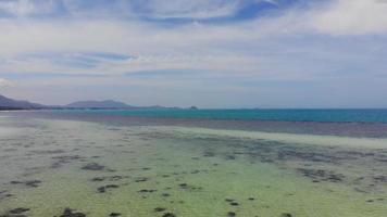 Beautiful high view of nature with sea ocean video