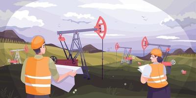 Oil Industry Background vector