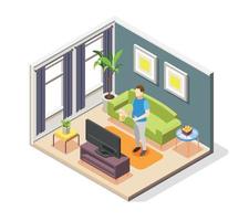 Men Problems Isometric Composition vector