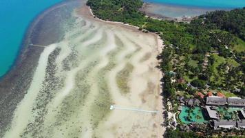 Beautiful high view of nature with sea ocean video