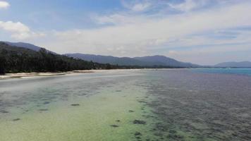 schöne hohe Aussicht auf die Natur mit Meer Ozean video