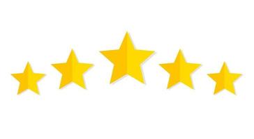Five star rating vector image