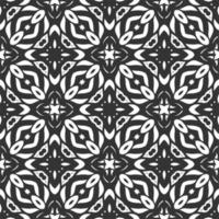 Pattern black and white shape. Simple seamless ornament background vector