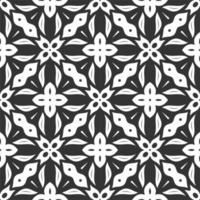 Pattern black and white shape. Simple seamless ornament background vector