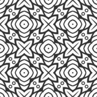 Pattern black and white shape. Simple seamless ornament background vector