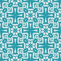 Two colors seamless abstract shape. Simple pattern ornament background vector