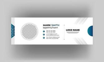 Professional Corporate  email signature template design template vector