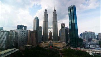 torre gêmea petronas na cidade na malásia video