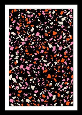 Terrazzo Floor Tile Pattern Abstract Background
