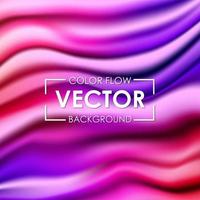 Color Flow Poster, Wave Liquid color background. Vector Illustration