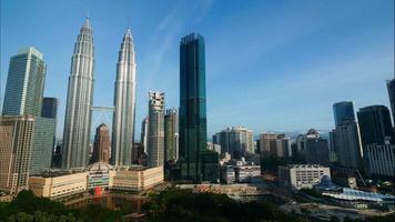 petronas tvillingtorn i staden i Malaysia video