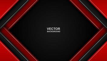Abstract. red - black gradient geometric overlap shape background. vector