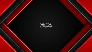 Abstract. red - black gradient geometric overlap shape background. vector