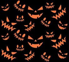 Abstract. Halloween seamless pattern. scary pumpkin background. vector