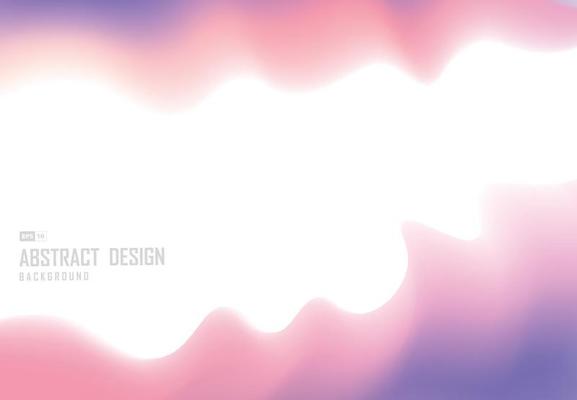 Abstract colorful wavy fluid design of trendy template background.