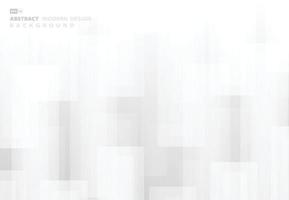 Abstract white grey rectangle pattern technology artwork background. vector