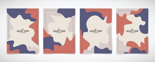 Abstract minimal color design of pattern brochure cover set template. vector