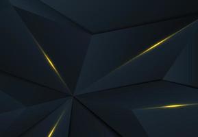 Abstract polygonal design of premmium blue triangle background. vector