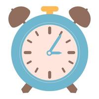 Blue alarm clock vector