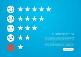 Customer review. Customer service and Satisfaction concept. vector