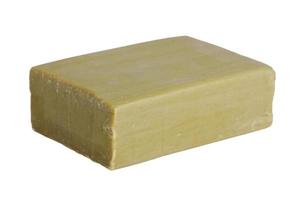 Piece of olive green soap photo