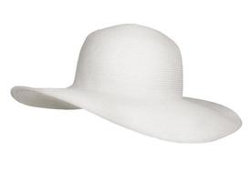Wicker wide-brimmed hat photo
