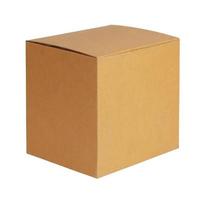 Square cardboard box photo