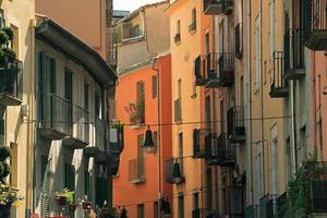 Narrow streets of old town photo