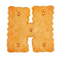 Cookies in the form of the letter h photo