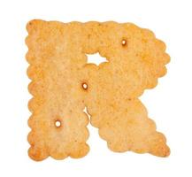 Cookies in the form of the letter r photo