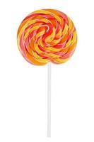 Round lollipop on a white background photo