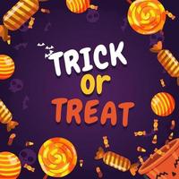 Trick or Treat Halloween Background vector