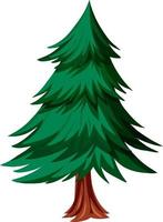Christmas tree isolated on a white background vector