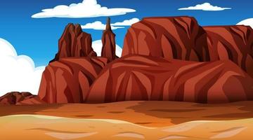 Desert forest landscape at daytime scene vector