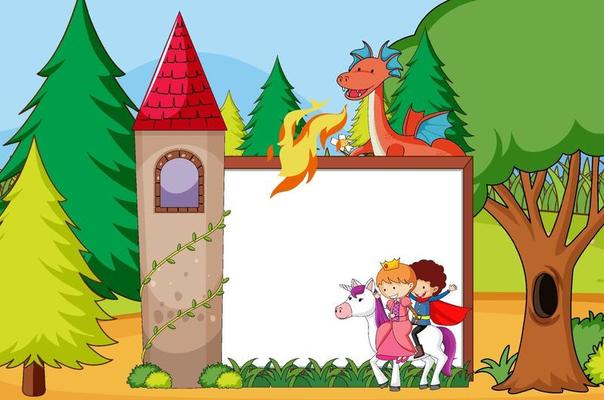 Fairy tale banner template