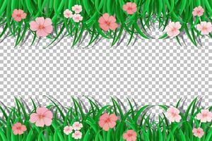 Nature plants frame vector