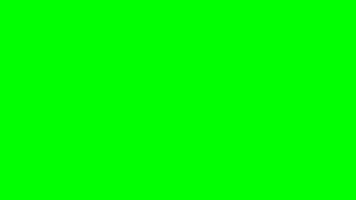 Multicolor shapes transition in right direction on green screen. video