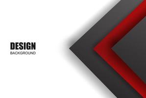 Modern geometric background red white and black color. Vector. vector